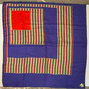 Colorful Striped Silk Scarf